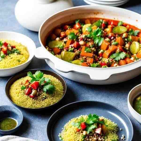 Марокканский салат с кускусом